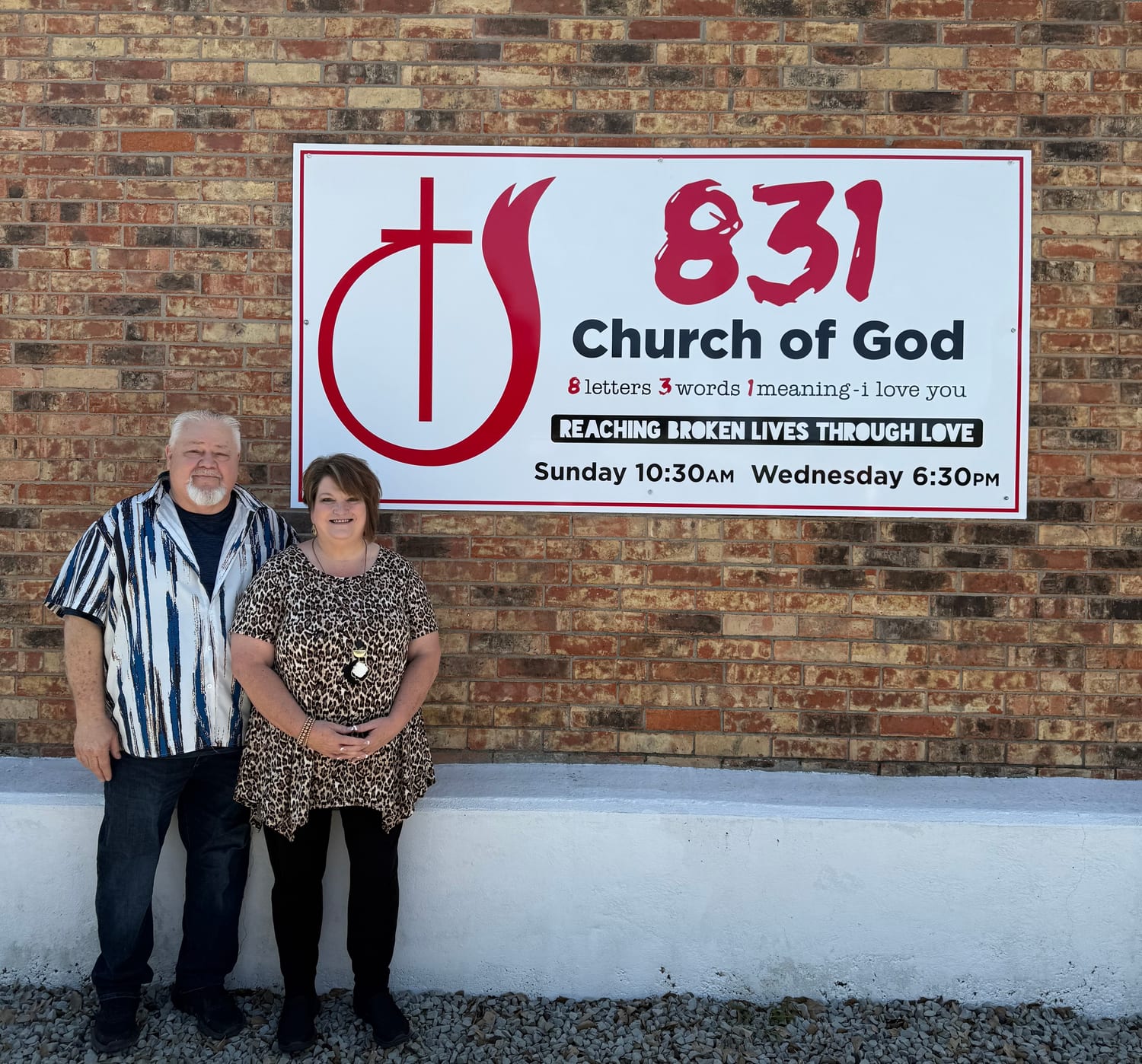 Pastor Todd and Maria Turner at 831 Church of God
